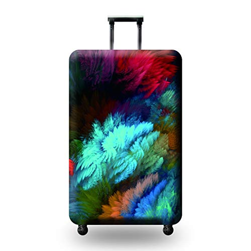 wxlmom Kofferschutzhülle L Grünes Pigment Waschbar,Suitcase Cover Für Kinder Und Erwachsene,Elastischer Spandex-Koffer-Protector,Koffer-Abdeckungen von wxlmom