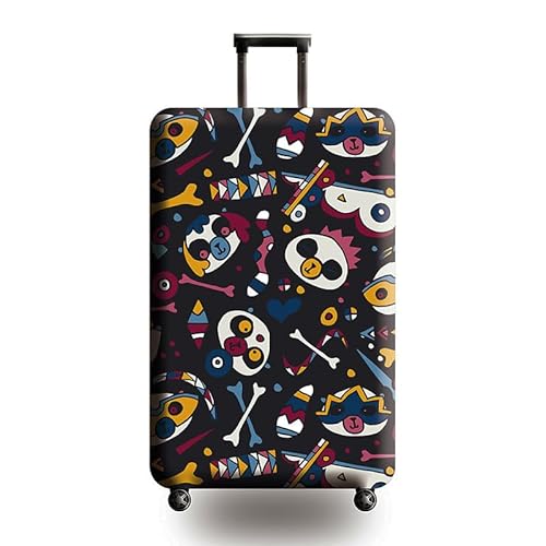 wxlmom Kofferschutzhülle L Hund Und Knochen Waschbar,Suitcase Cover Für Kinder Und Erwachsene,Elastischer Spandex-Koffer-Protector,Koffer-Abdeckungen von wxlmom
