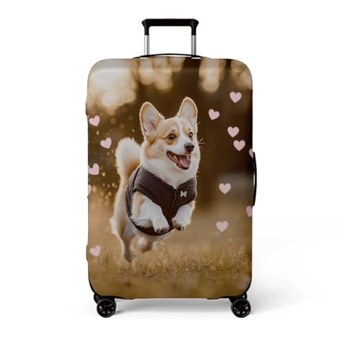 wxlmom Kofferschutzhülle L Khaki Weiß Waschbar,Suitcase Cover Für Kinder Und Erwachsene,Elastischer Spandex-Koffer-Protector,Koffer-Abdeckungen von wxlmom