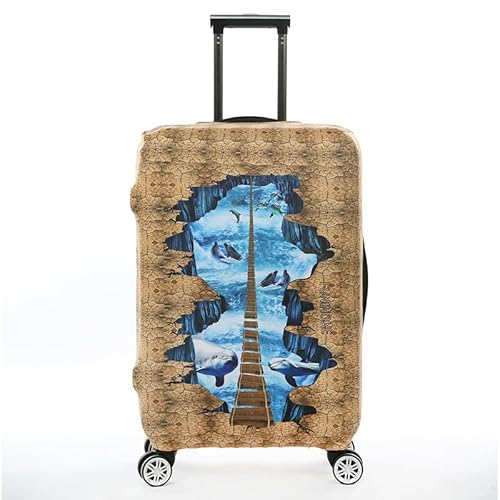 wxlmom Kofferschutzhülle L Khakiblau Waschbar,Suitcase Cover Für Kinder Und Erwachsene,Elastischer Spandex-Koffer-Protector,Koffer-Abdeckungen wxlmom Kofferschutzhülle L Khakiblau Waschbar,Suitcase Cover Für Kinder Und Erwachsene,Elastischer Spandex-Koffer-Protector,Koffer-Abdeckungen von wxlmom