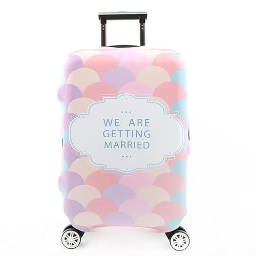 wxlmom Kofferschutzhülle L Pink, Lila, Gelb Waschbar,Suitcase Cover Für Kinder Und Erwachsene,Elastischer Spandex-Koffer-Protector,Koffer-Abdeckungen von wxlmom