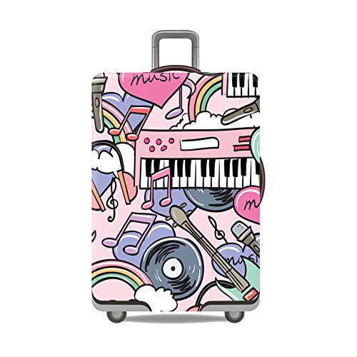 wxlmom Kofferschutzhülle L Rosa Klavier Waschbar,Suitcase Cover Für Kinder Und Erwachsene,Elastischer Spandex-Koffer-Protector,Koffer-Abdeckungen wxlmom Kofferschutzhülle L Rosa Klavier Waschbar,Suitcase Cover Für Kinder Und Erwachsene,Elastischer Spandex-Koffer-Protector,Koffer-Abdeckungen von wxlmom