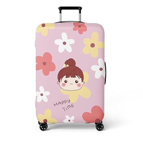 wxlmom Kofferschutzhülle L Rosa Mädchen Waschbar,Suitcase Cover Für Kinder Und Erwachsene,Elastischer Spandex-Koffer-Protector,Koffer-Abdeckungen von wxlmom
