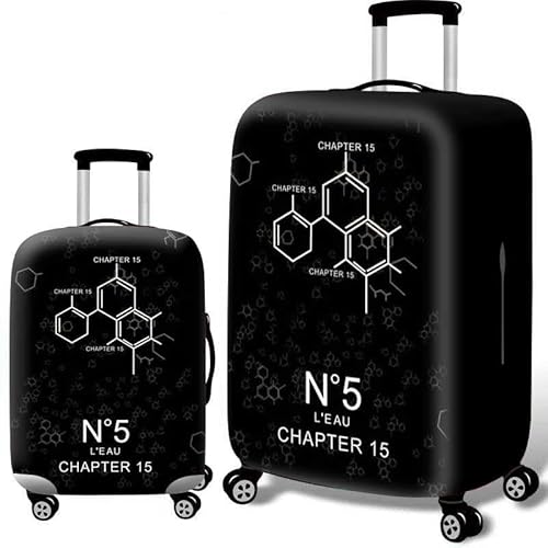 wxlmom Kofferschutzhülle L Schwarz Waschbar,Suitcase Cover Für Kinder Und Erwachsene,Elastischer Spandex-Koffer-Protector,Koffer-Abdeckungen von wxlmom