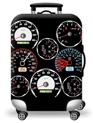 wxlmom Kofferschutzhülle L Schwarz Waschbar,Suitcase Cover Für Kinder Und Erwachsene,Elastischer Spandex-Koffer-Protector,Koffer-Abdeckungen von wxlmom