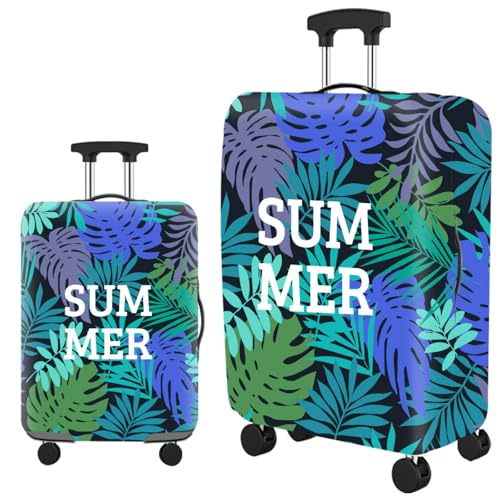 wxlmom Kofferschutzhülle L Tropische Pflanzen Waschbar,Suitcase Cover Für Kinder Und Erwachsene,Elastischer Spandex-Koffer-Protector,Koffer-Abdeckungen von wxlmom