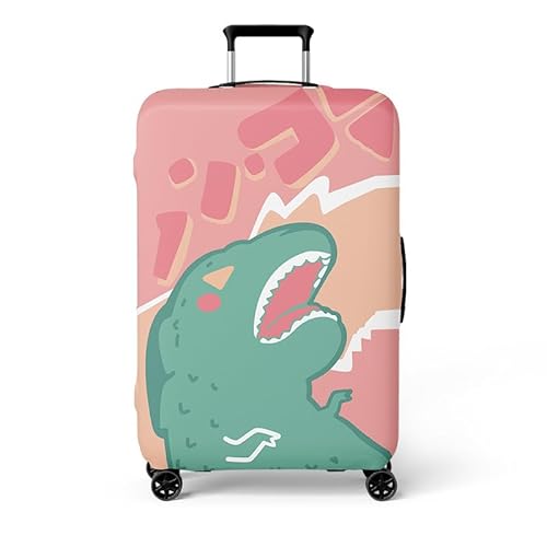 wxlmom Kofferschutzhülle M Green Pink Dinosaurier Waschbar,Suitcase Cover Für Kinder Und Erwachsene,Elastischer Spandex-Koffer-Protector,Koffer-Abdeckungen von wxlmom