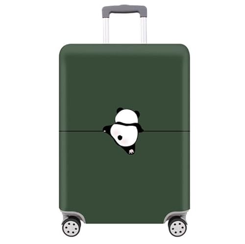 wxlmom Kofferschutzhülle M Grüne Panda Waschbar,Suitcase Cover Für Kinder Und Erwachsene,Elastischer Spandex-Koffer-Protector,Koffer-Abdeckungen von wxlmom