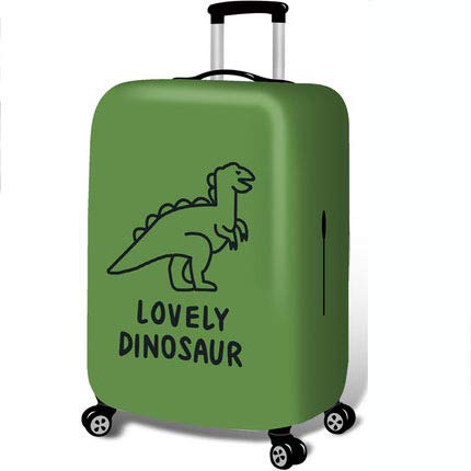 wxlmom Kofferschutzhülle M Grüner Dinosaurier Waschbar,Suitcase Cover Für Kinder Und Erwachsene,Elastischer Spandex-Koffer-Protector,Koffer-Abdeckungen von wxlmom