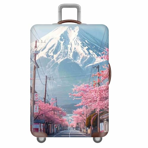wxlmom Kofferschutzhülle M Kirschbaum Waschbar,Suitcase Cover Für Kinder Und Erwachsene,Elastischer Spandex-Koffer-Protector,Koffer-Abdeckungen von wxlmom