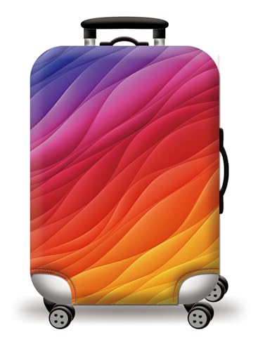 wxlmom Kofferschutzhülle M Lila, Rot, Gelb Waschbar,Suitcase Cover Für Kinder Und Erwachsene,Elastischer Spandex-Koffer-Protector,Koffer-Abdeckungen von wxlmom