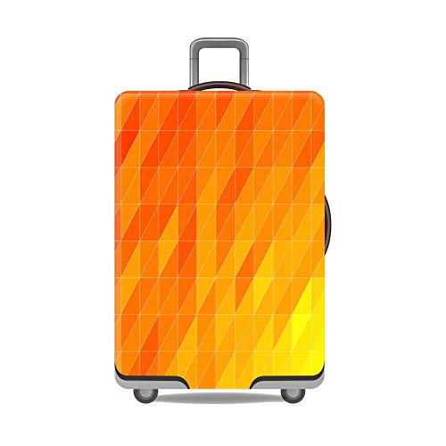 wxlmom Kofferschutzhülle M Orange Gelb Waschbar,Suitcase Cover Für Kinder Und Erwachsene,Elastischer Spandex-Koffer-Protector,Koffer-Abdeckungen von wxlmom