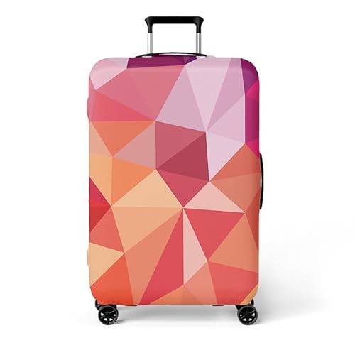wxlmom Kofferschutzhülle M Orange Geometrie Waschbar,Suitcase Cover Für Kinder Und Erwachsene,Elastischer Spandex-Koffer-Protector,Koffer-Abdeckungen von wxlmom