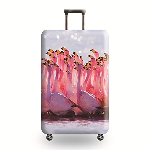 wxlmom Kofferschutzhülle M Rosa Tiere Waschbar,Suitcase Cover Für Kinder Und Erwachsene,Elastischer Spandex-Koffer-Protector,Koffer-Abdeckungen von wxlmom