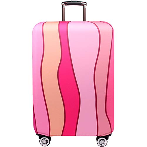 wxlmom Kofferschutzhülle M Rosa Und Gelb Waschbar,Suitcase Cover Für Kinder Und Erwachsene,Elastischer Spandex-Koffer-Protector,Koffer-Abdeckungen von wxlmom