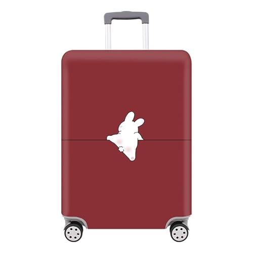 wxlmom Kofferschutzhülle M Rotes Kaninchen Waschbar,Suitcase Cover Für Kinder Und Erwachsene,Elastischer Spandex-Koffer-Protector,Koffer-Abdeckungen von wxlmom