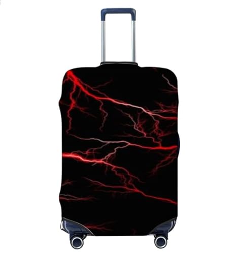 wxlmom Kofferschutzhülle M Schwarz Und Rot Waschbar,Suitcase Cover Für Kinder Und Erwachsene,Elastischer Spandex-Koffer-Protector,Koffer-Abdeckungen von wxlmom
