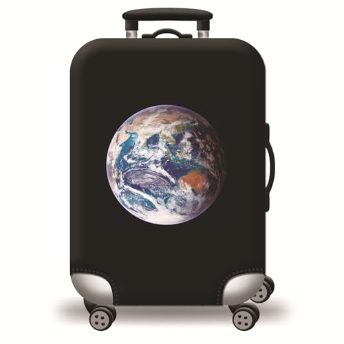 wxlmom Kofferschutzhülle M Schwarz Waschbar,Suitcase Cover Für Kinder Und Erwachsene,Elastischer Spandex-Koffer-Protector,Koffer-Abdeckungen von wxlmom