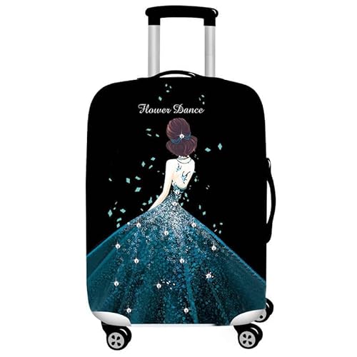 wxlmom Kofferschutzhülle M Schwarzes Mädchen Waschbar,Suitcase Cover Für Kinder Und Erwachsene,Elastischer Spandex-Koffer-Protector,Koffer-Abdeckungen von wxlmom