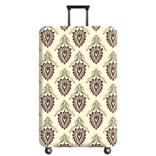 wxlmom Kofferschutzhülle S Beige Braun Waschbar,Suitcase Cover Für Kinder Und Erwachsene,Elastischer Spandex-Koffer-Protector,Koffer-Abdeckungen von wxlmom