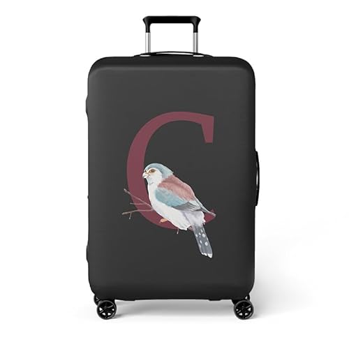 wxlmom Kofferschutzhülle S Black Letter Sparrow Waschbar,Suitcase Cover Für Kinder Und Erwachsene,Elastischer Spandex-Koffer-Protector,Koffer-Abdeckungen von wxlmom