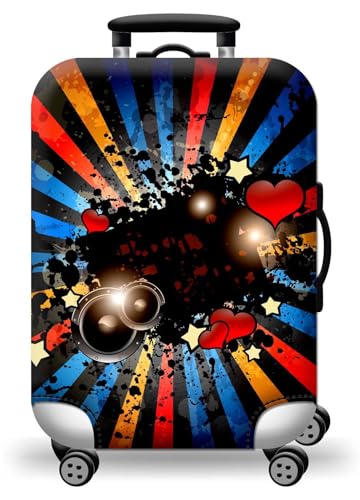 wxlmom Kofferschutzhülle S Blau, Gelb, Rot Waschbar,Suitcase Cover Für Kinder Und Erwachsene,Elastischer Spandex-Koffer-Protector,Koffer-Abdeckungen von wxlmom
