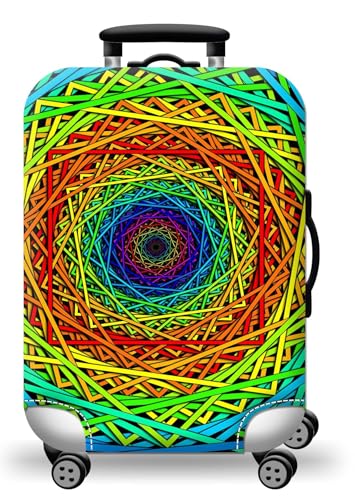 wxlmom Kofferschutzhülle S Blau, Grün, Gelb Waschbar,Suitcase Cover Für Kinder Und Erwachsene,Elastischer Spandex-Koffer-Protector,Koffer-Abdeckungen von wxlmom