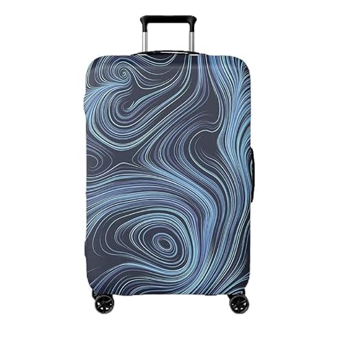 wxlmom Kofferschutzhülle S Blau Schwarz Waschbar,Suitcase Cover Für Kinder Und Erwachsene,Elastischer Spandex-Koffer-Protector,Koffer-Abdeckungen von wxlmom