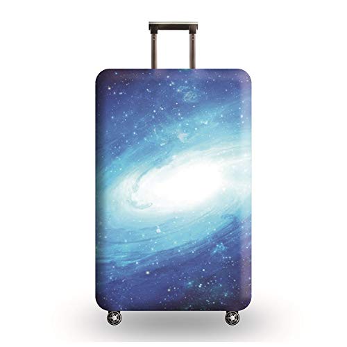 wxlmom Kofferschutzhülle S Blau Weiß Waschbar,Suitcase Cover Für Kinder Und Erwachsene,Elastischer Spandex-Koffer-Protector,Koffer-Abdeckungen von wxlmom