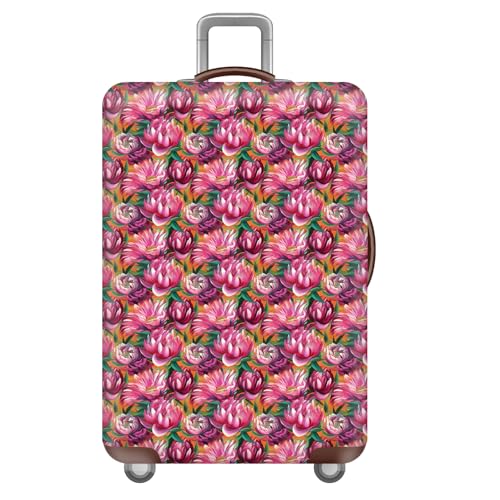 wxlmom Kofferschutzhülle S Blume Waschbar,Suitcase Cover Für Kinder Und Erwachsene,Elastischer Spandex-Koffer-Protector,Koffer-Abdeckungen von wxlmom