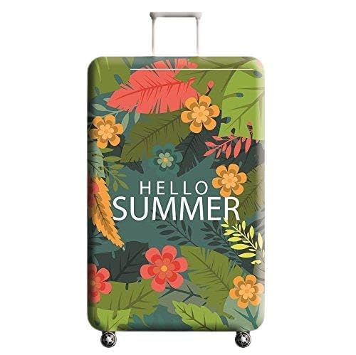 wxlmom Kofferschutzhülle S Blumen Und Blätter Waschbar,Suitcase Cover Für Kinder Und Erwachsene,Elastischer Spandex-Koffer-Protector,Koffer-Abdeckungen von wxlmom