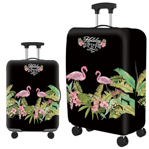 wxlmom Kofferschutzhülle S Dschungel Flamingo Waschbar,Suitcase Cover Für Kinder Und Erwachsene,Elastischer Spandex-Koffer-Protector,Koffer-Abdeckungen von wxlmom