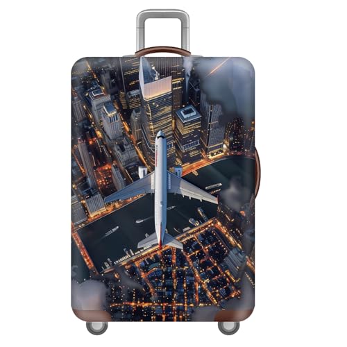 wxlmom Kofferschutzhülle S Flugzeuge Waschbar,Suitcase Cover Für Kinder Und Erwachsene,Elastischer Spandex-Koffer-Protector,Koffer-Abdeckungen von wxlmom