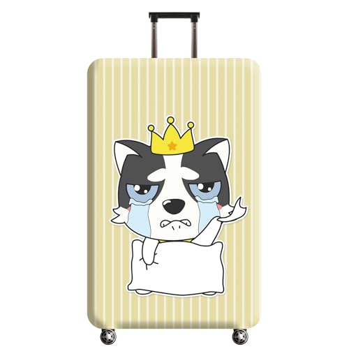 wxlmom Kofferschutzhülle S Gelbgraues Tier Waschbar,Suitcase Cover Für Kinder Und Erwachsene,Elastischer Spandex-Koffer-Protector,Koffer-Abdeckungen von wxlmom