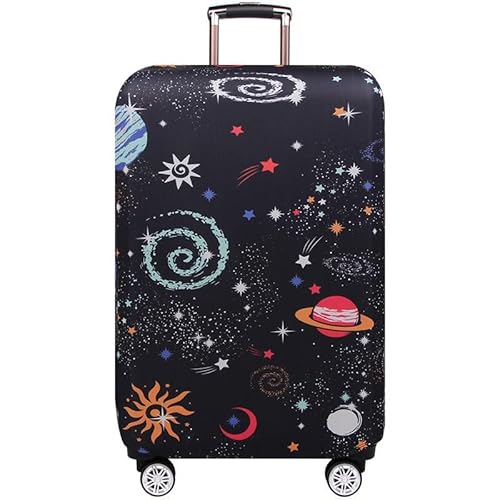wxlmom Kofferschutzhülle S Graffiti Schwarz Waschbar,Suitcase Cover Für Kinder Und Erwachsene,Elastischer Spandex-Koffer-Protector,Koffer-Abdeckungen von wxlmom