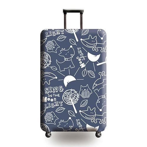wxlmom Kofferschutzhülle S Graue Graffiti Waschbar,Suitcase Cover Für Kinder Und Erwachsene,Elastischer Spandex-Koffer-Protector,Koffer-Abdeckungen von wxlmom
