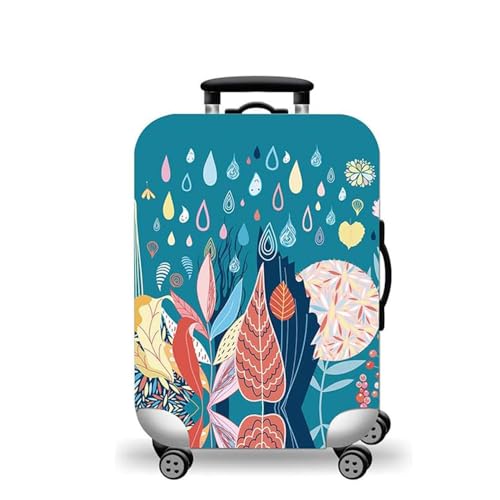 wxlmom Kofferschutzhülle S Grüne Feder Waschbar,Suitcase Cover Für Kinder Und Erwachsene,Elastischer Spandex-Koffer-Protector,Koffer-Abdeckungen von wxlmom