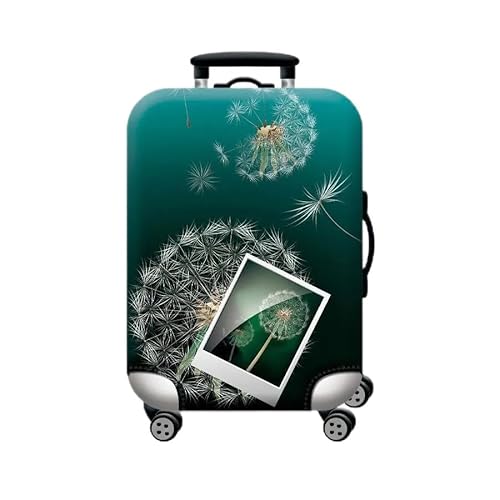 wxlmom Kofferschutzhülle S Grüne Löwenzahn Waschbar,Suitcase Cover Für Kinder Und Erwachsene,Elastischer Spandex-Koffer-Protector,Koffer-Abdeckungen von wxlmom