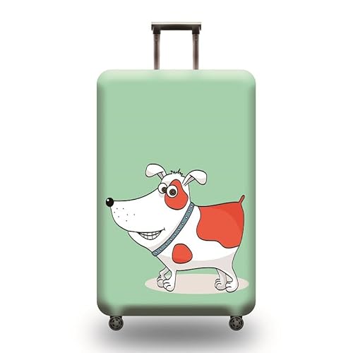 wxlmom Kofferschutzhülle S Hellgrüner Hund Waschbar,Suitcase Cover Für Kinder Und Erwachsene,Elastischer Spandex-Koffer-Protector,Koffer-Abdeckungen von wxlmom