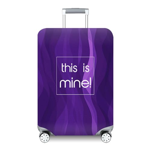 wxlmom Kofferschutzhülle S Lila Waschbar,Suitcase Cover Für Kinder Und Erwachsene,Elastischer Spandex-Koffer-Protector,Koffer-Abdeckungen von wxlmom
