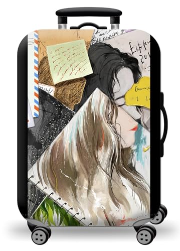 wxlmom Kofferschutzhülle S Mädchen Waschbar,Suitcase Cover Für Kinder Und Erwachsene,Elastischer Spandex-Koffer-Protector,Koffer-Abdeckungen von wxlmom