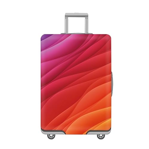 wxlmom Kofferschutzhülle S Orange Rot Waschbar,Suitcase Cover Für Kinder Und Erwachsene,Elastischer Spandex-Koffer-Protector,Koffer-Abdeckungen von wxlmom