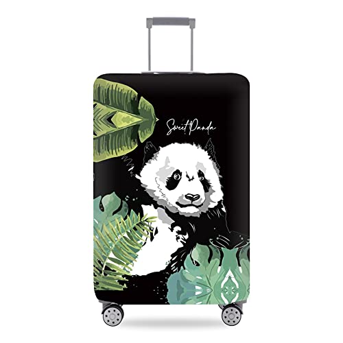 wxlmom Kofferschutzhülle S Panda Blatt Waschbar,Suitcase Cover Für Kinder Und Erwachsene,Elastischer Spandex-Koffer-Protector,Koffer-Abdeckungen von wxlmom