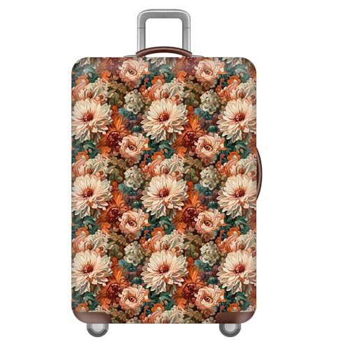wxlmom Kofferschutzhülle S Peony Blume Waschbar,Suitcase Cover Für Kinder Und Erwachsene,Elastischer Spandex-Koffer-Protector,Koffer-Abdeckungen von wxlmom
