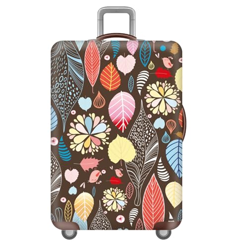 wxlmom Kofferschutzhülle S Rosa Braun Waschbar,Suitcase Cover Für Kinder Und Erwachsene,Elastischer Spandex-Koffer-Protector,Koffer-Abdeckungen von wxlmom