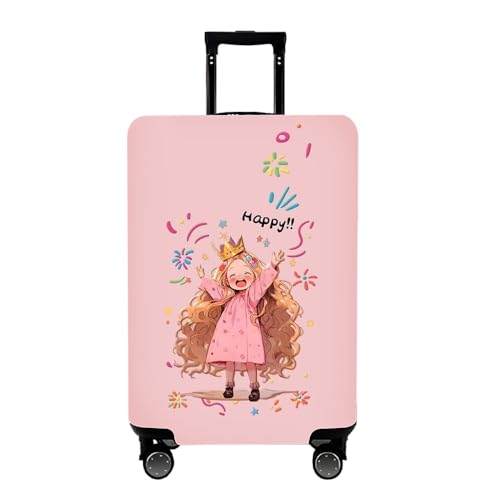 wxlmom Kofferschutzhülle S Rosa Mädchen Waschbar,Suitcase Cover Für Kinder Und Erwachsene,Elastischer Spandex-Koffer-Protector,Koffer-Abdeckungen von wxlmom