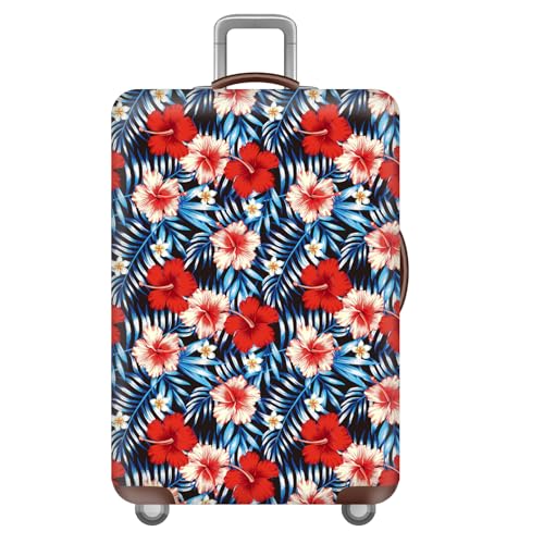wxlmom Kofferschutzhülle S Rote Blütenblätter Waschbar,Suitcase Cover Für Kinder Und Erwachsene,Elastischer Spandex-Koffer-Protector,Koffer-Abdeckungen von wxlmom