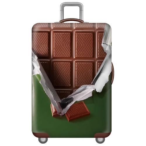 wxlmom Kofferschutzhülle S Schokolade Waschbar,Suitcase Cover Für Kinder Und Erwachsene,Elastischer Spandex-Koffer-Protector,Koffer-Abdeckungen von wxlmom