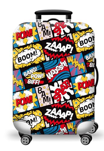wxlmom Kofferschutzhülle S Schwarz, Gelb, Rot Waschbar,Suitcase Cover Für Kinder Und Erwachsene,Elastischer Spandex-Koffer-Protector,Koffer-Abdeckungen von wxlmom