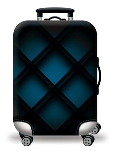 wxlmom Kofferschutzhülle S Schwarz Blau Waschbar,Suitcase Cover Für Kinder Und Erwachsene,Elastischer Spandex-Koffer-Protector,Koffer-Abdeckungen von wxlmom
